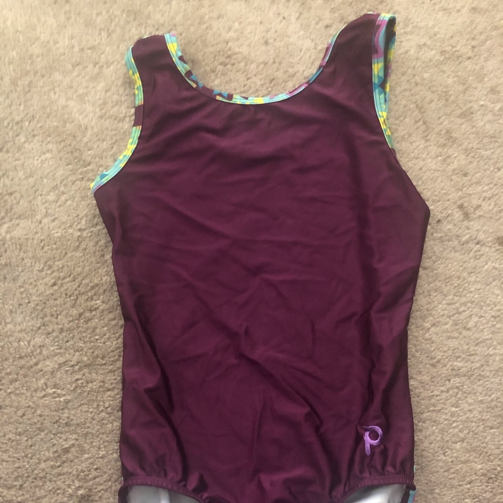Plum Pueblo flip gymnastics leotard AM